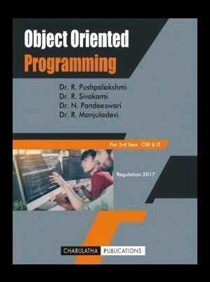 Object Oriented Programming(English, Paperback, Dr.R.PushpaLakshmi)