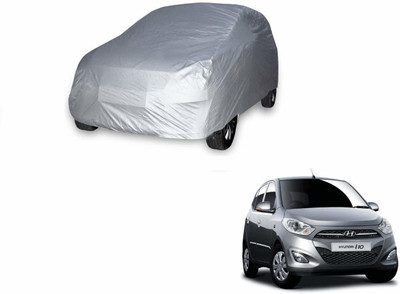 SS Mart Car Cover For Hyundai i10 (Without Mirror Pockets)(Silver)
