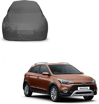 Flipkart SmartBuy Car Cover For Hyundai i20 Active (With Mirror Pockets)(Blue, Black, For 2010 Models)