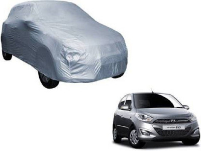 SS Mart Car Cover For Hyundai Grand i10 (Without Mirror Pockets)(Silver)