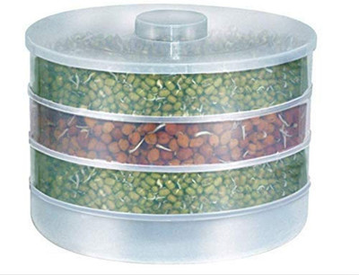 FIVANIO Plastic Sprout Maker  - 2000 ml(Clear)