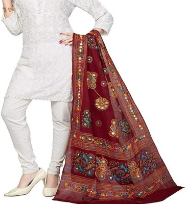 Samridhi collections Pure Cotton Embroidered Women Dupatta