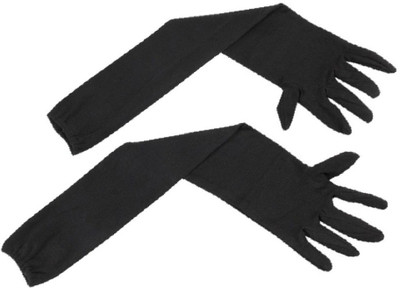 Hind Home Cotton Arm Sleeve For Men & Women(Free, Black)