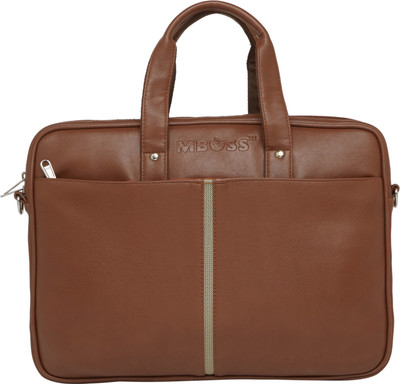 Mboss 14 inch Laptop Messenger Bag(Tan)