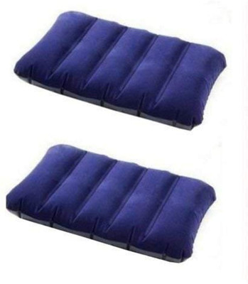 ALLinONEbuy Air Solid Travel Pillow Pack of 2(Blue)