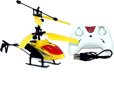Kid Kraze Exceed Induction Type 2-in-1 Flying Indoor & Outdoor Helicopter(Yellow)