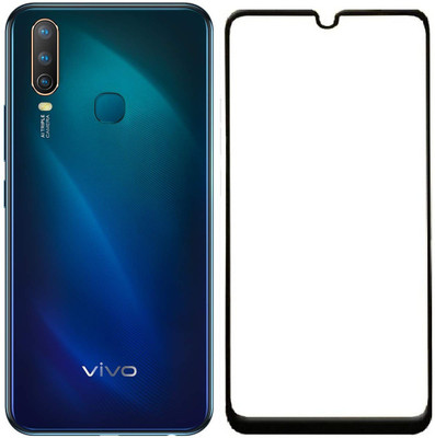 Karimobz Edge To Edge Tempered Glass for Vivo U10(Pack of 1)