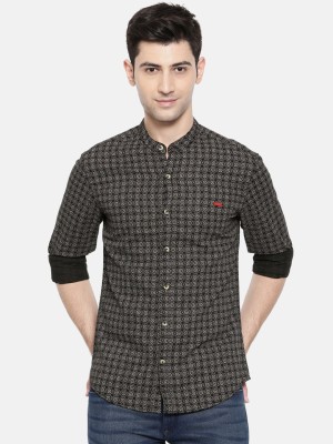 The Indian Garage Co. Men Printed Casual Black Shirt