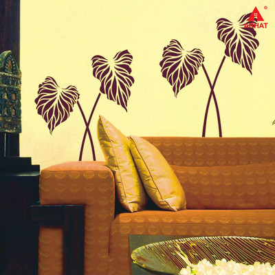 Arhat LEAF E-416 GLOSSY PVC Stencil(Pack of 1, DESIGNER MOTIFF)