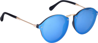 Debonair Round Sunglasses(Blue)