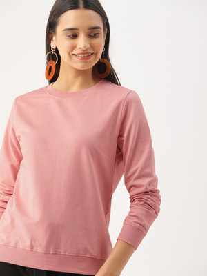 Dressberry Full Sleeve Solid Women Sweatshirt