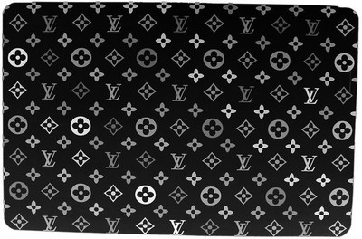 CASA FURNISHING Rectangular Pack of 6 Table Placemat(Black, PVC)