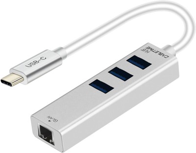 CABLETIME Type C 4 in 1 HUB USB-C to 3-Port USB 3.0 USB Hub(Silver)