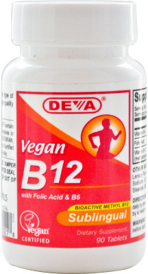Deva Vegan, B12, Sublingual, 90 Tablets(90 No)