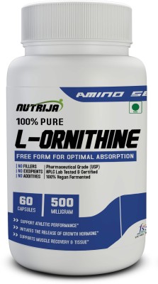 NutriJa L-ORNITHINE 500MG-60 CAPSULES(60 No)