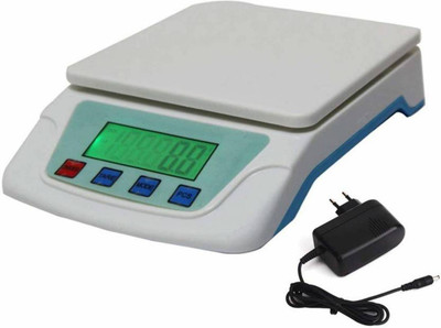 NIBBIN Digital Electronic Compact Scale ( TS-200) 10 KG Weighing Scale(White)