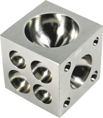 Scorpion Steel Dapping Block Sqaure Round Cavities