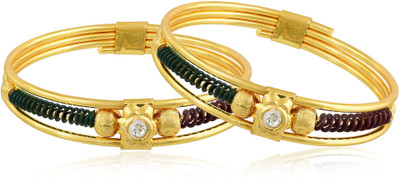 DULCI Brass Gold-plated Kada(Pack of 2)