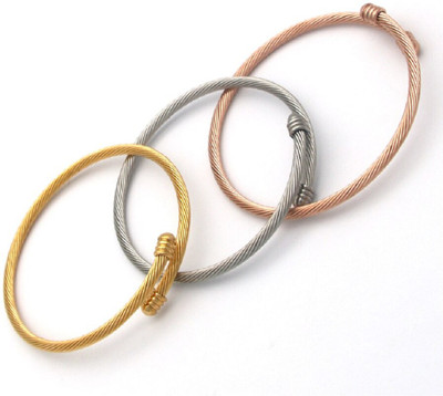 Moneekar Jewels Stainless Steel Kada(Pack of 3)