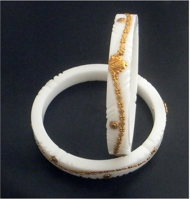 GMC Plastic, Brass Gold-plated Shakha Pola(Pack of 2)