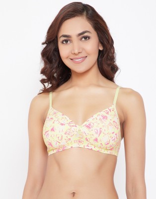 Clovia Women T-Shirt Lightly Padded Bra(Yellow)