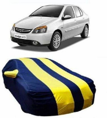 MOM'S GADGETS Car Cover For Tata Indigo eCS (With Mirror Pockets)(Yellow)