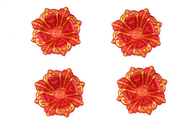 SUNINOW Terracotta (Pack of 4) Table Diya Set(Height: 4 inch)