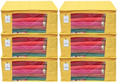 KUBER INDUSTRIES Saree Cover Quilted Saree Cover, Yellow-CTKTC21322 CTKTC021322(Yellow)