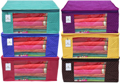 KUBER INDUSTRIES Saree Cover Quilted Saree Cover, Multi Color-CTKTC21363 CTKTC021363(Multicolor)