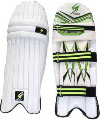 ST Gold Cricket Batting Leg Guard Pads Cricket Guard Combo(White)