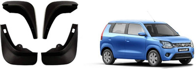 Autofetch Front Mud Guard, Rear Mud Guard For Maruti WagonR NA(Black)