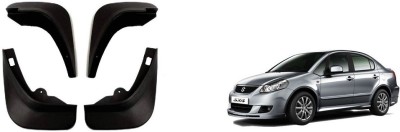 Autofetch Front Mud Guard, Rear Mud Guard For Maruti SX4 NA(Black)