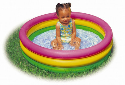 ECOM BHARAT 3F Inflatable Swimming Pool(Multicolor)