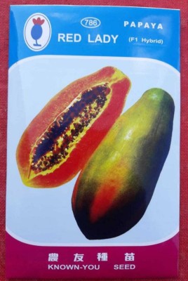 Green India Seeds red lady 786 papaya f1 hybrid seeds 10 g Seed(650 per packet)