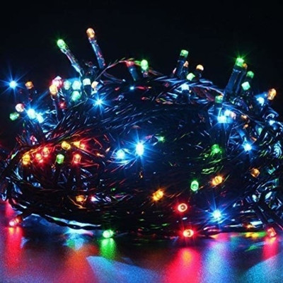ERHIndia 200 LEDs 15.24 m Multicolor Color Changing, Flickering, Steady String Rice Lights(Pack of 1)