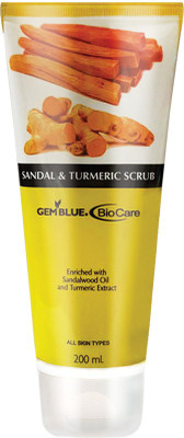 GEMBLUE BIOCARE Sandal & Turmuric Scrub, 200ml Scrub(200 ml)