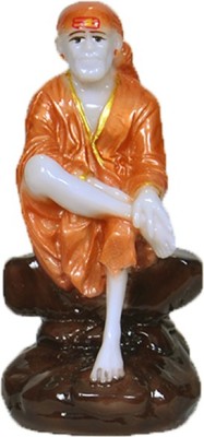 SS Krishna Art Samadhi Mandir Sai Baba Statue Decorative Showpiece  -  12.7 cm(Polyresin, Red)