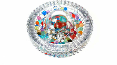 SWISS WONDER Decorative Showpiece  -  6 cm(Ceramic, Clear)