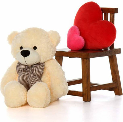 BestLook 3 feet cream teddy bear st abee - 90 cm (Cream) - 90 cm(Cream)
