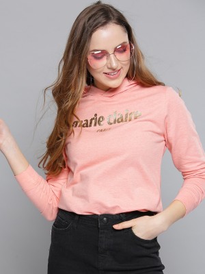 Marie Claire Full Sleeve Printed Women Sweatshirt