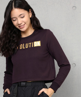 METRONAUT Full Sleeve Printed Women Sweatshirt