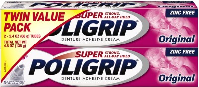 Poligrip Denture Adhesive Cream Toothpaste(136 g, Pack of 2)