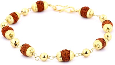 Gems Jewels Online Wood Beads Gold-plated Bracelet