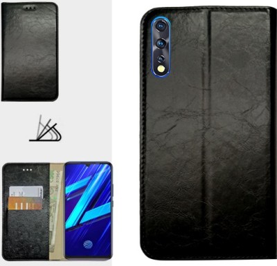 MAXSHAD Flip Cover for vivo z1x, vivo z1 x(Black)