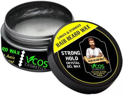 Vcos Cosmetics Hair Beard Wax Styling with Strong Hold & Matte Finish For Beard Hair Wax(80 g)