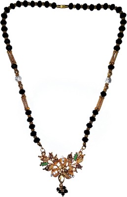 Shrungarika Wedding special New Designer Black Traditional small Mangalsutra Alloy Mangalsutra