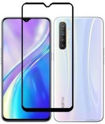 DSCASE Edge To Edge Tempered Glass for Realme XT, Realme X2(Pack of 1)