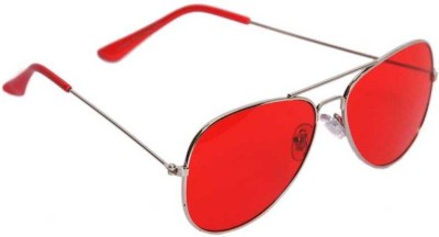 shadz Aviator Sunglasses(For Boys & Girls, Red)