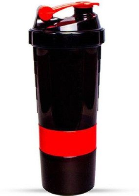 Asha Enterprises 500 ml Plastic Shaker(Pack of 1, Red, Black)
