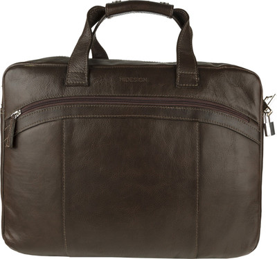 HIDESIGN THE RIDGEWAY 01-REGULAR-BROWN Medium Briefcase - For Men(Brown)